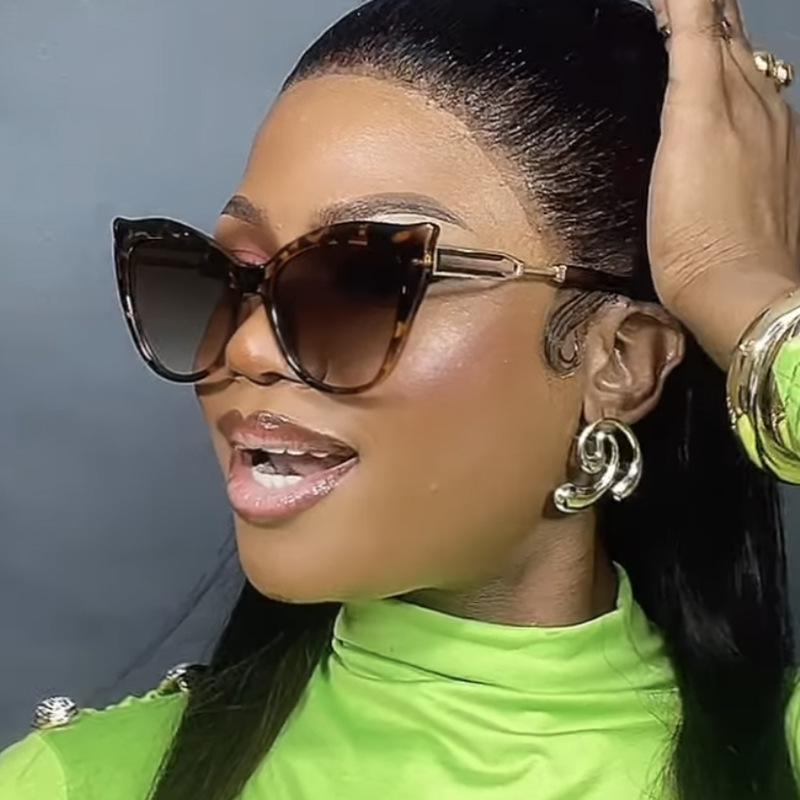 Women's sunglasses, cat eye color matching sunglasses, large frame sunglasses.
