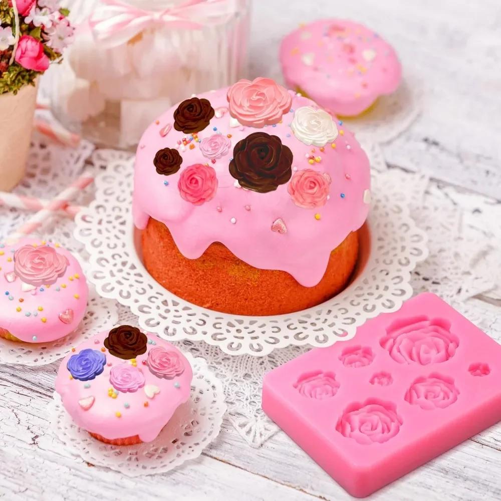 Silikonová forma na okvětní lístky DIY pečení dortů dekorace fondán pudink dort čokoládová forma květiny šperky silikonová forma