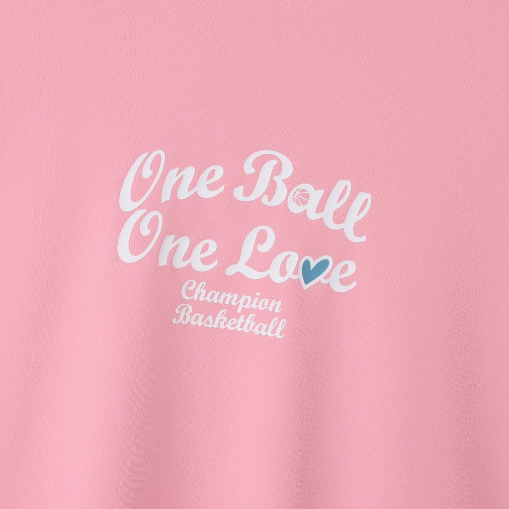 Champion Short Sleeve Pale with a Round Quick Antibacterial and Odor and Breathable Design with a Graphic Logo Print Women's T-Shirt, CW-CB327, Pink,