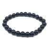 8mm Natural Blue Sunstone Gemstone Round Beads Jewelry Handmade Shining Blue Beads Bracelet 7.5" For Gift RBB-93