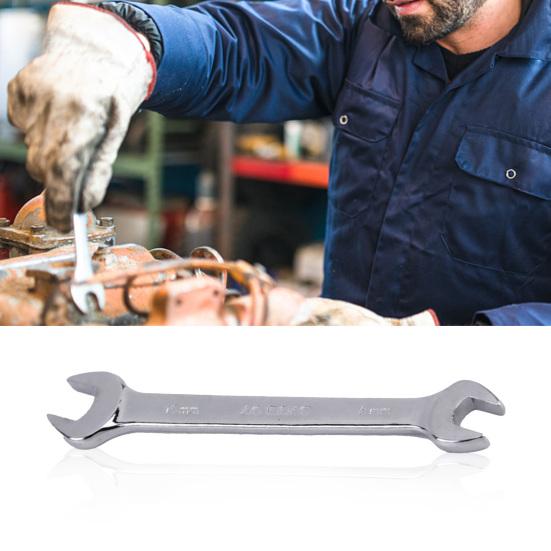 5.5-24mm Anti-Rust Open End Wrench High Hardness Repair Tool Multiple Sizes Double Open End Wrench for Auto Repair