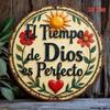 Vintage Round Iron Tin Sign Inspirational Wall Art Rustic Home Decor Gift Kitchen Office Garden