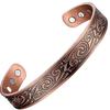 New Viking Magnetic Antique Red Copper Bracelet Popular Open Vortex