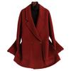 Double-sided Wool Coat Women's Short Autumn and Winter New Middle-aged and Old Mother Clothing Small Woolen Coat High-end Sense