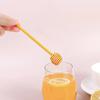 2Pcs Honey Mixing Stirrer Plastic Dipper Smooth Honey Comb Stick Spoon Grooved Honey Wand for Collecting Dispensing Drizzling Jam