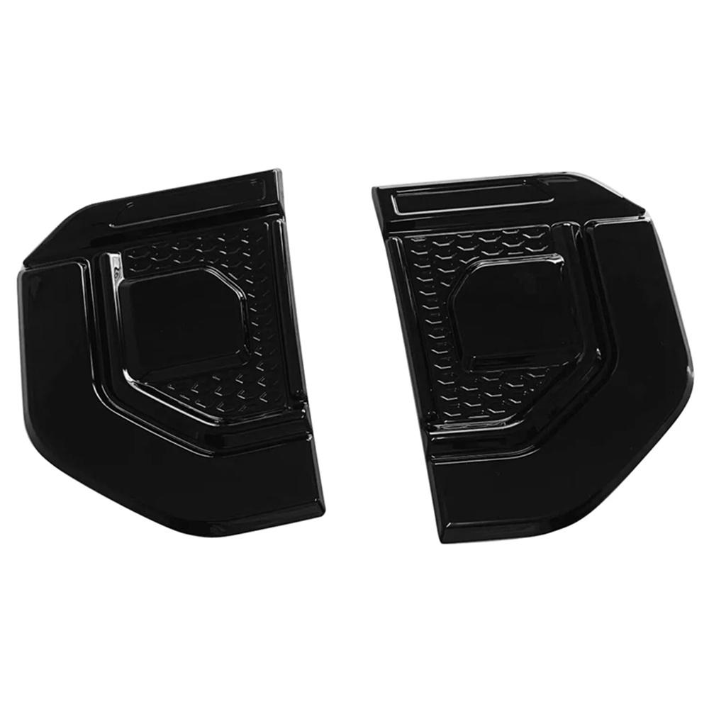 Side Fender Air Vent Trim Wing Cover Gloss Black Carbon Fiber Exterior Sticker For Toyota Land Cruiser Prado LC250 2024 2025 Gloss Black