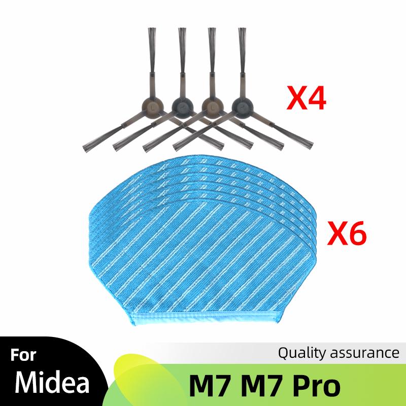 Für Midea M7 M7 Pro Zubehör Ersatzteile Roboter Staubsauger Ersatzbürste HEPA-Filter Wischtücher Verbrauchsmaterialien
