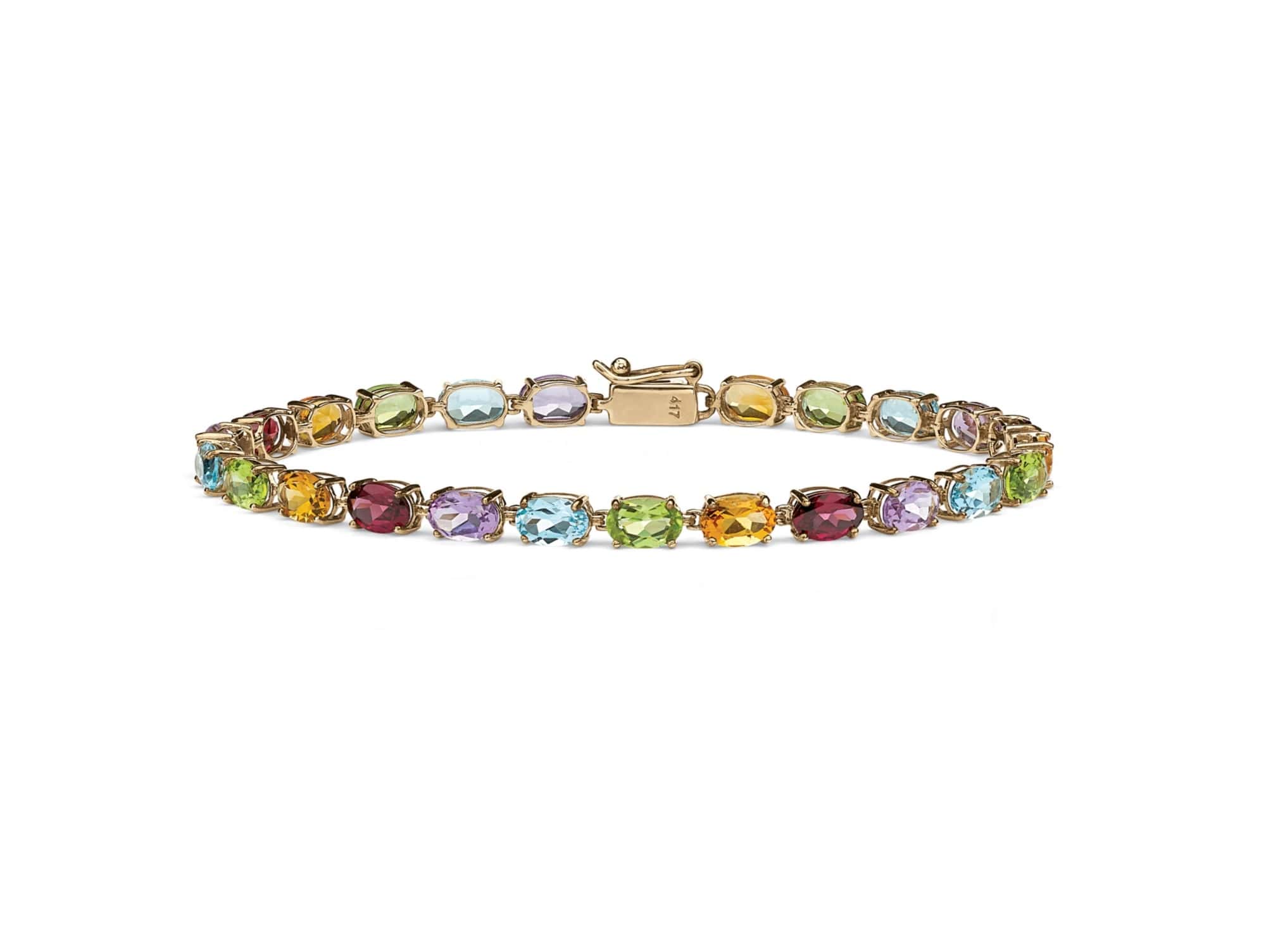 

Multi Stone Tennis Bracelet -925 Sterling Silver