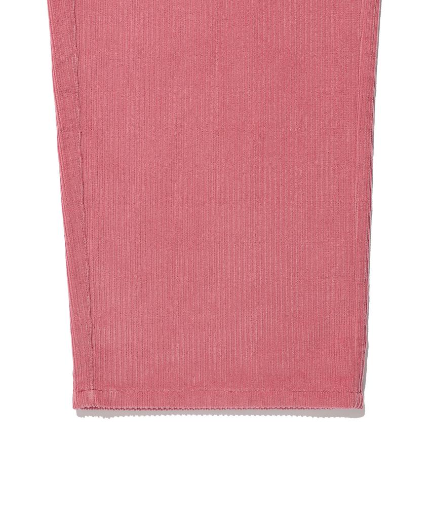 WACKY WILLY Women'S Corduroy Semi-Wide Pants Pink