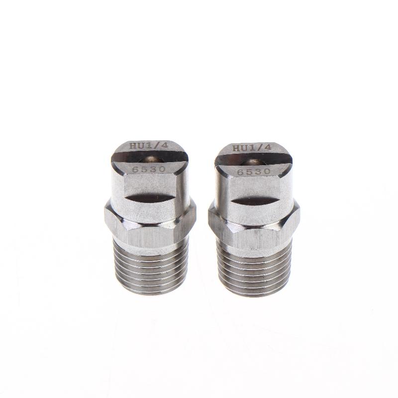 2Pcs Bspt High Pressure Flat Fan Nozzle 65 Degree Hvv Water Spray Nozzle For Cleaning