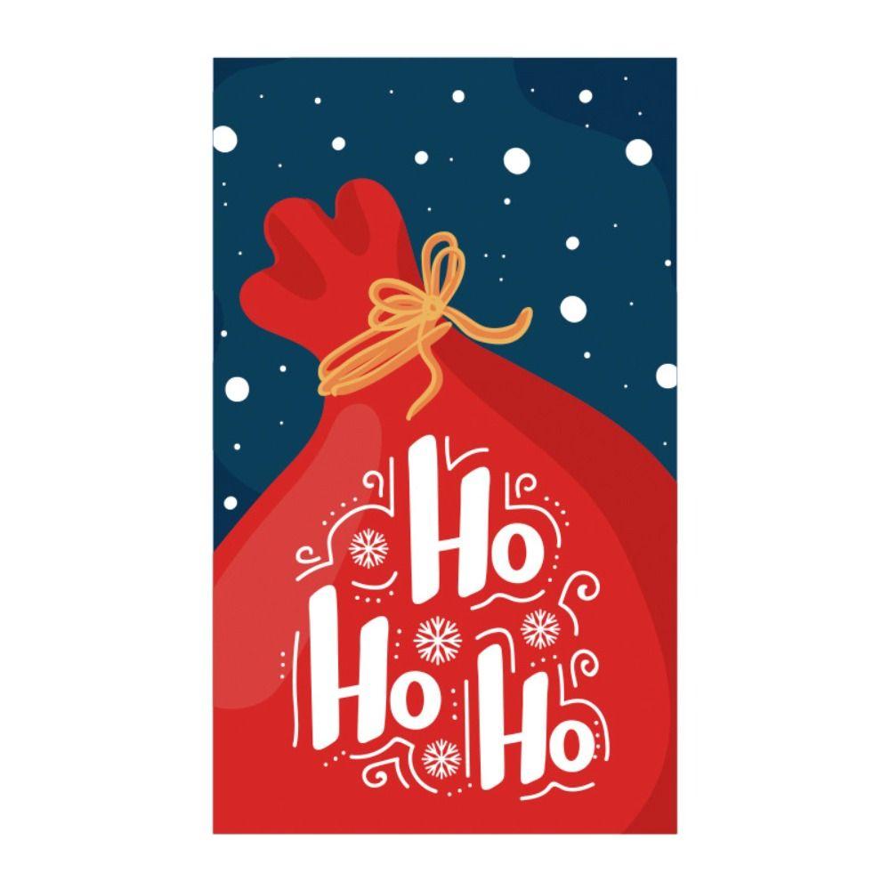 50 STÜCK Beipackzettel Grußpostkarte 5,4*9cm Notizkarte Geschenk Frohe Weihnachten Karten Weihnachten