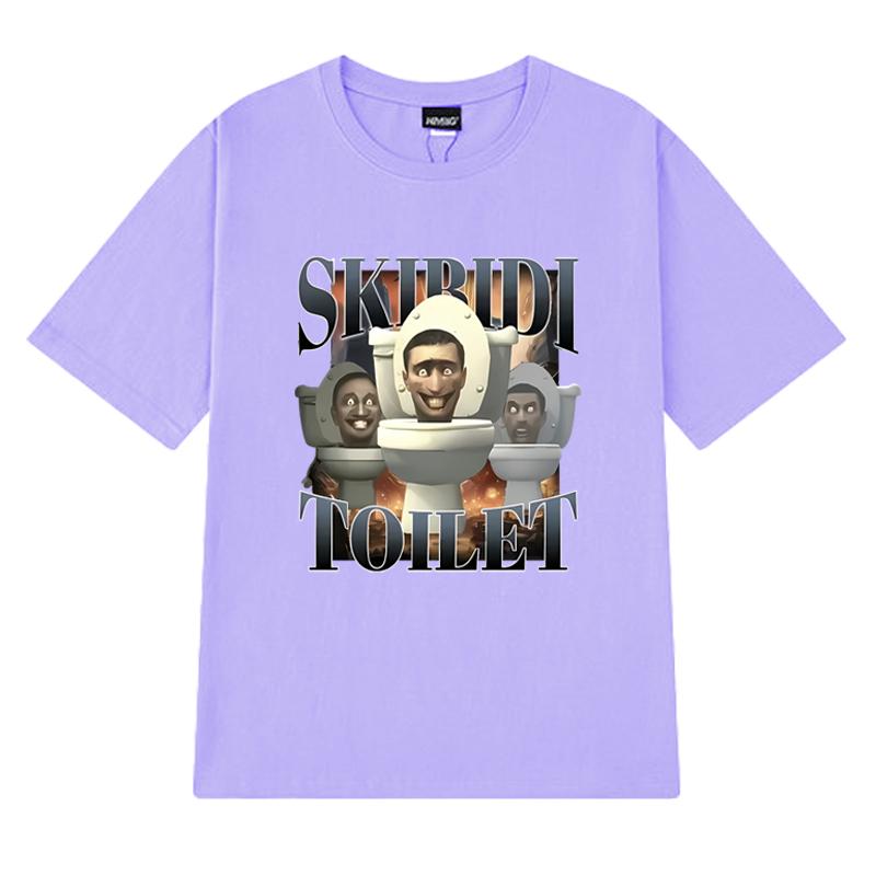 New In Skibidi Toilet Sigma Ohio Gyatt Funny Meme Graphic T Shirt Men Women Casual Short Sleeve T-shirts Unisex 100% Cotton Tops