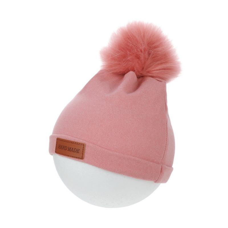 

Autumn and winter children s pullover hat imitation cashmere big hairball cute versatile baby baby thermal hat batch