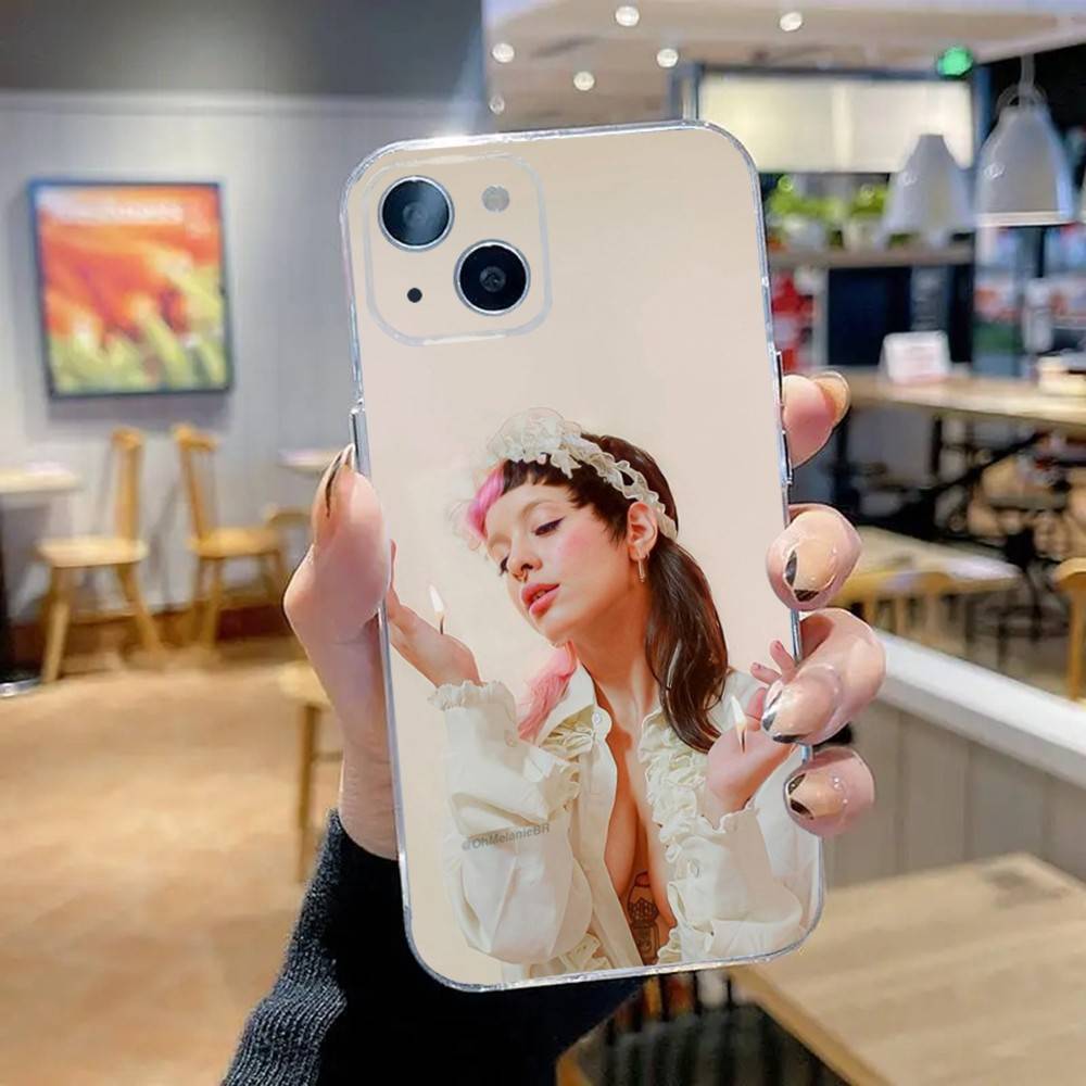 

Singer M-Melanies Martinez Phone Case For iPhone 16,15,14,13,12,11 Pro,Max,Plus,X,XS,XR,SE,Mini Transparent Silicone Soft iPhone14ProMax