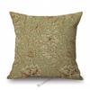 Uk William Morris Chrysanthemum Pattern Classic Floral Design Elegant Sofa Decorative Cotton Linen Pillow Case Cushion Cover