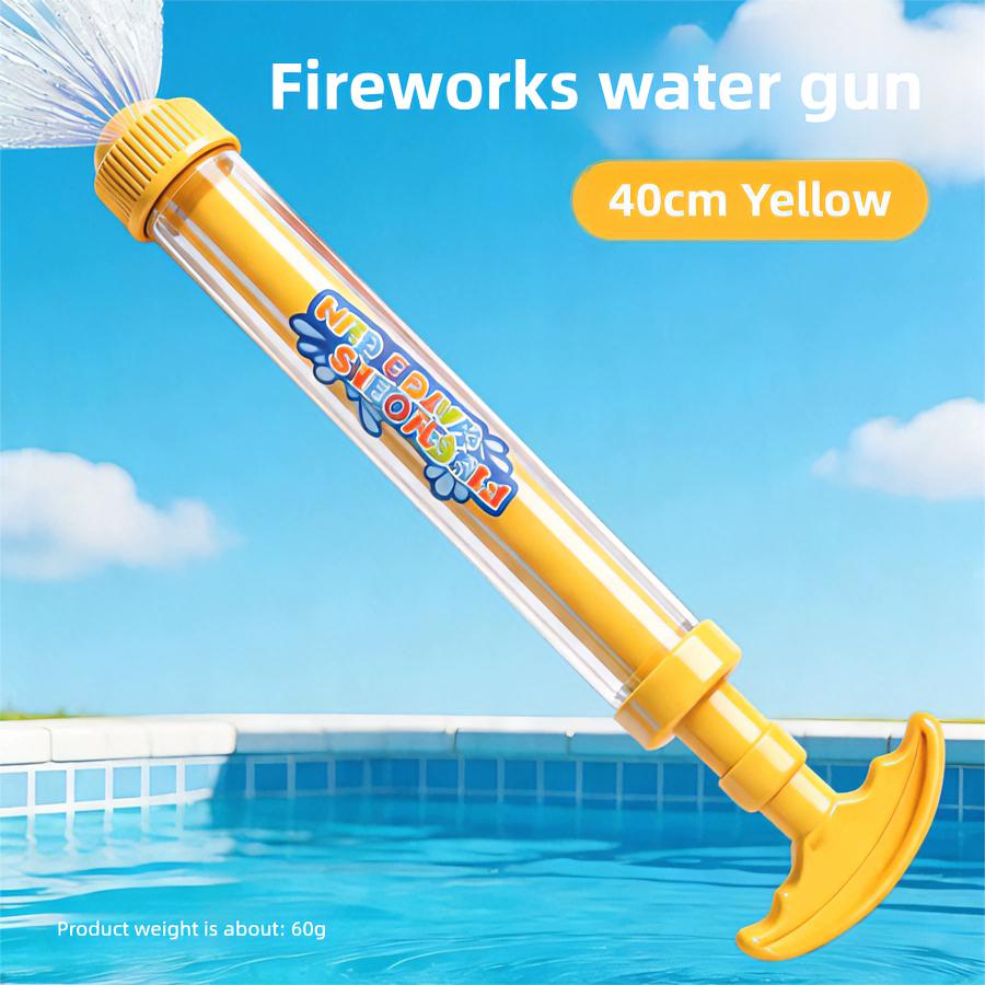 40cm Large Capacity Water Gun Pull-Back Fire works Spray Water Squirter Blaster Shooter Summer Swimming Pool Beach Water Toys