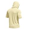 Men's Short Sleeve Hooded T Shirt Lightweight Pullover Athletic Top Raglan Sleeve Casual Workout Tee Shirt