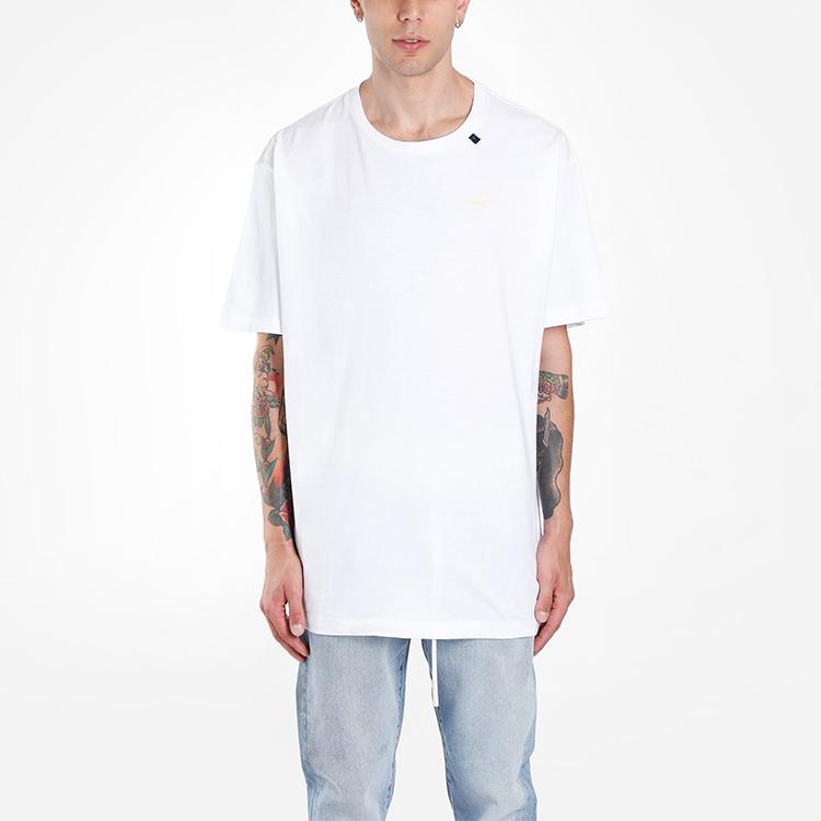 Off-White Acrylic Arrows Short Sleeve Over Tee White Men Tops OMAA038F191850100160