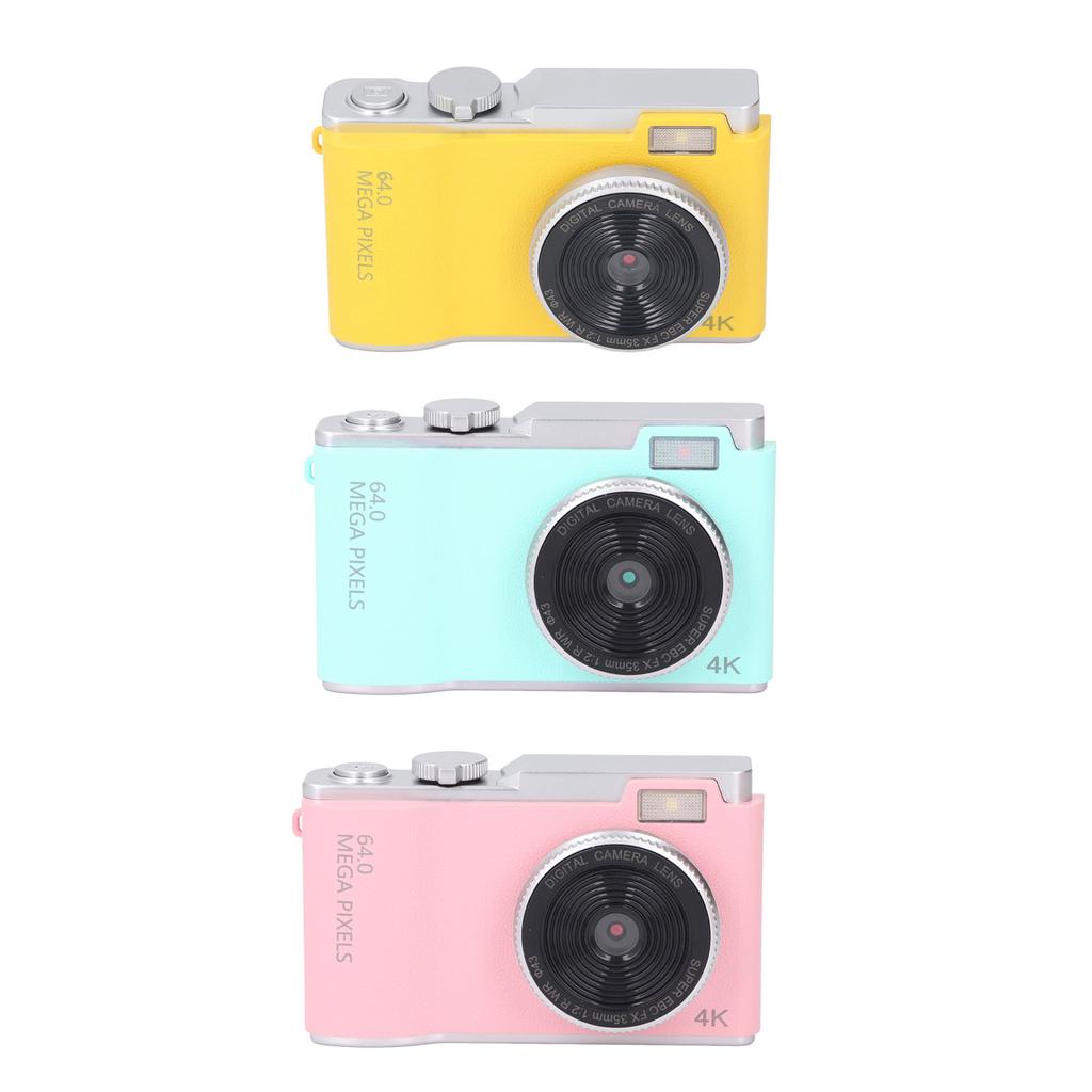 48MP 1080P Digital Camera 16X Digital Zoom 2.4inch HD Display Front and Rear Dual Lens Type C Chargi