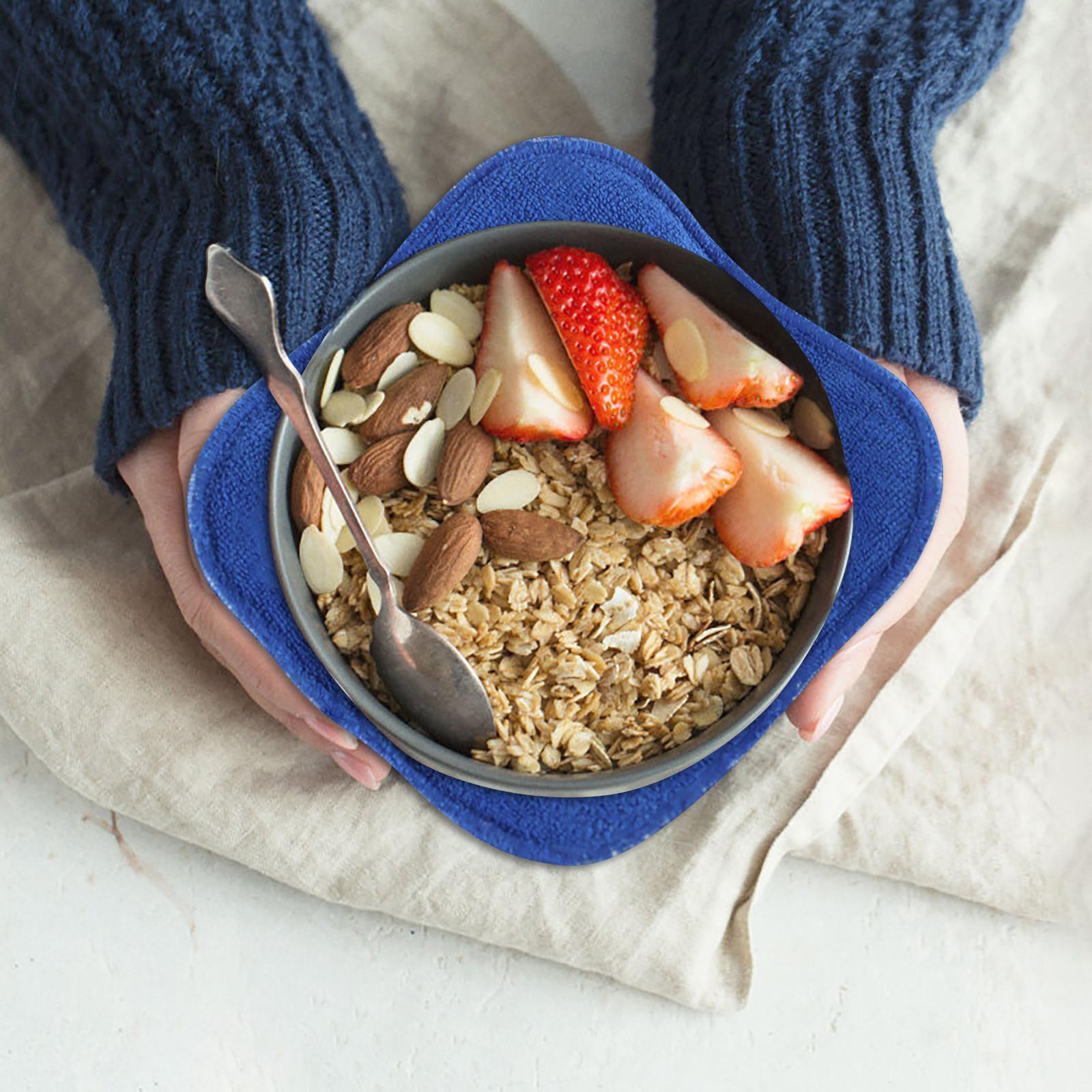 

Чаша для микроволновой печи Уютный безопасный держатель для горячей чаши Термостойкая чаша Уютные миски для супа, риса и пасты One Size