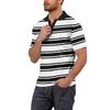 Herrenmode Bedrucktes V-Ausschnitt Kurzarm Top Golf T-Shirt