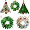 Weather Resistant Clear Christmas Tree Decoration Easy To Hanging Shatterproof Ornament For Indoor Outdoor Use
