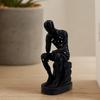 3D-gedruckte Denker-Figur Hohl stehender Denker Statue Abstrakte Skulptur für Zuhause Büro
