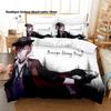 Anime Bungo Stray Dogs Bedding Set Single Twin Full Queen King Size Bed Set Kids Bedroom Duvetcover Sets Bed Sheet Set