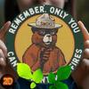 pcVintage Prevent Wildfires Metal Sign Smoky Bear Round Wall Art for Home Outdoor Decor