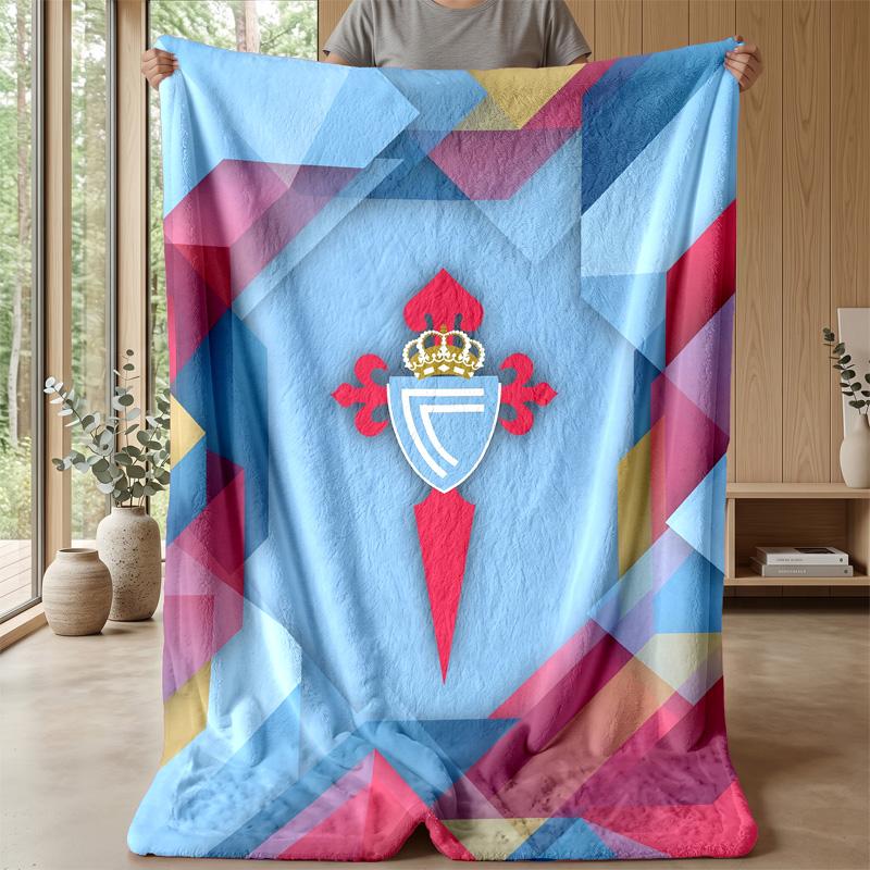 Celta Vigo FC Weiche Flanell-Fleece-Decke Leicht Gemütlich Warm Überwurfdecke Für Sofa Bett Heimdekoration