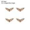 4Pcs Mini Metal Crafts DIY Manual BJD Doll Bags Parts Doll Suitcase Box Case Corner Protector Luggage Trunk Lock Box Accessories