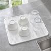 High Temperature Resistant Drying Mat Heat Resistant Silicone Dish Drying Mat Non Slip Kitchen Mat for Draining Dishes and Utensils