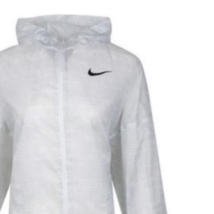 Nike Giacca Tessuta Sportiva Donna Capospalla Grigio Bianco CJ3039-100