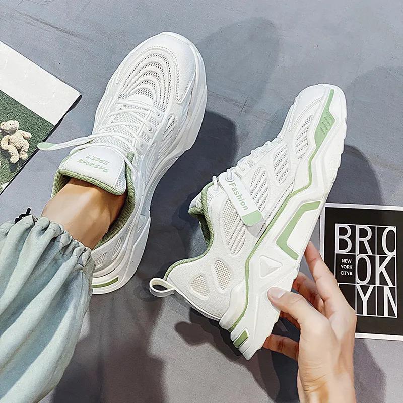 Men's Trendy Fashion Sneakers Waterproof and Odor-resistant Student Daddy Shoes Korean Casual Running Shoes