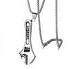Mechanic's Wrench 316L Silver Chain Necklace