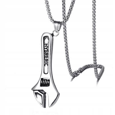 Mekanikersnyckel 316L Silverkedja Halsband