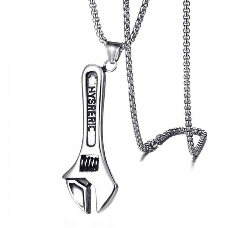 Mechanic's Wrench 316L Silver Chain Necklace