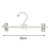 1/2pcs Plastic Pearl Beaded Bow Clothes Dress Coat Hangers Wedding For Kid Children Save-Space Storage Organizer Dry Rack