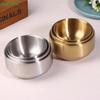 Stainless Steel Korean Style Food Storage Bowl For Rice, Snacks & Meal Prep,Double-layer Thick Durable