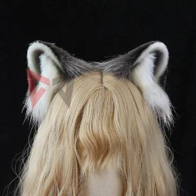 

New Procyon Lotor Cosplay Ears Hairhoop Tail Cosplay Costume Accessories For Party Game Cosplay Halloween Set One Size