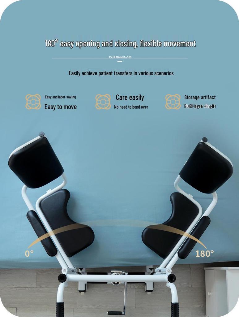 Hydraulic Lift Meal Table & Transfer Belt for Elderly and Bedridden Care