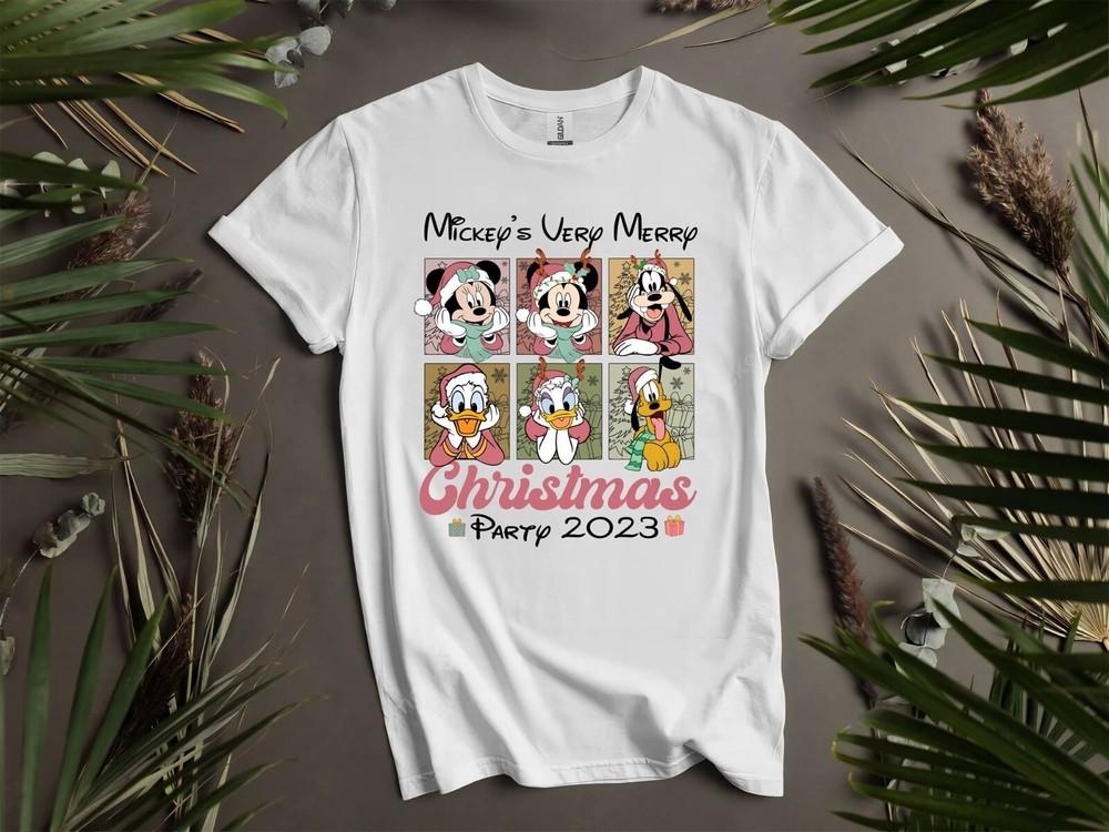 Mickey's Verry Merry Christmas PartyT-shirt T shirt Men Women Unisex Tshirt I136