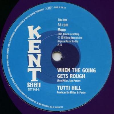 7inch Record TUTTI HILL / GARRETT SAUNDERS - When The Going Gets Rough / I Keep  CITY049 Kent 2017 UK Soul/Funk