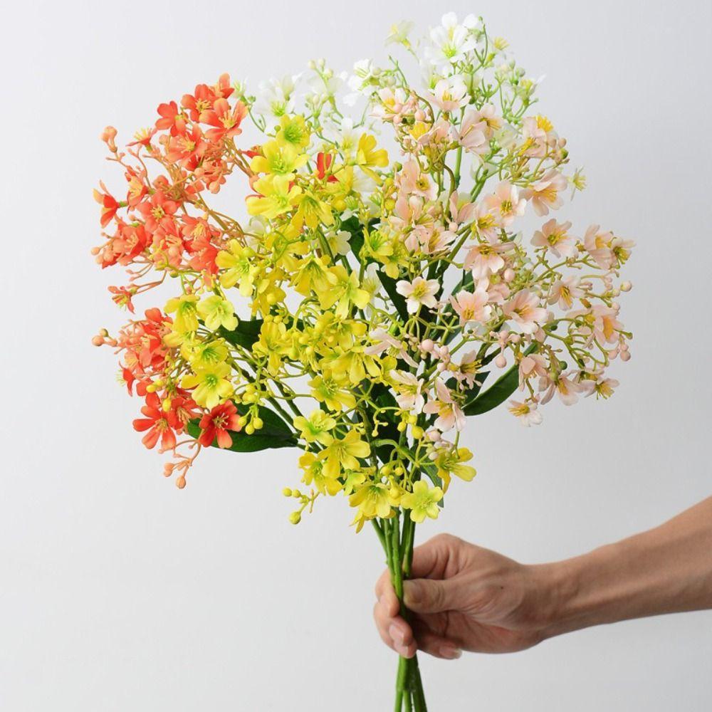 70CM Long Artificial Flowers Silk Material Bridal Bouquet Silk Flowers Arch Decoration Vase Accessories Fake Flowers