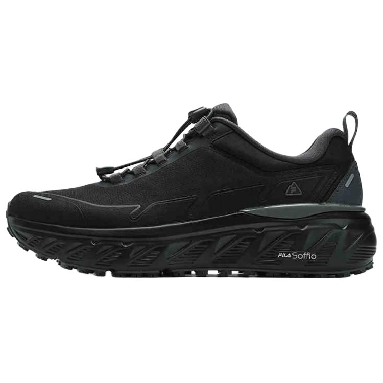 FILA Explorer 1+ Comfortable Versatile Shock Absorption Support Lightweight Low Top Outdoor Functional Shoes Men Shoes Black A12M511222FBK