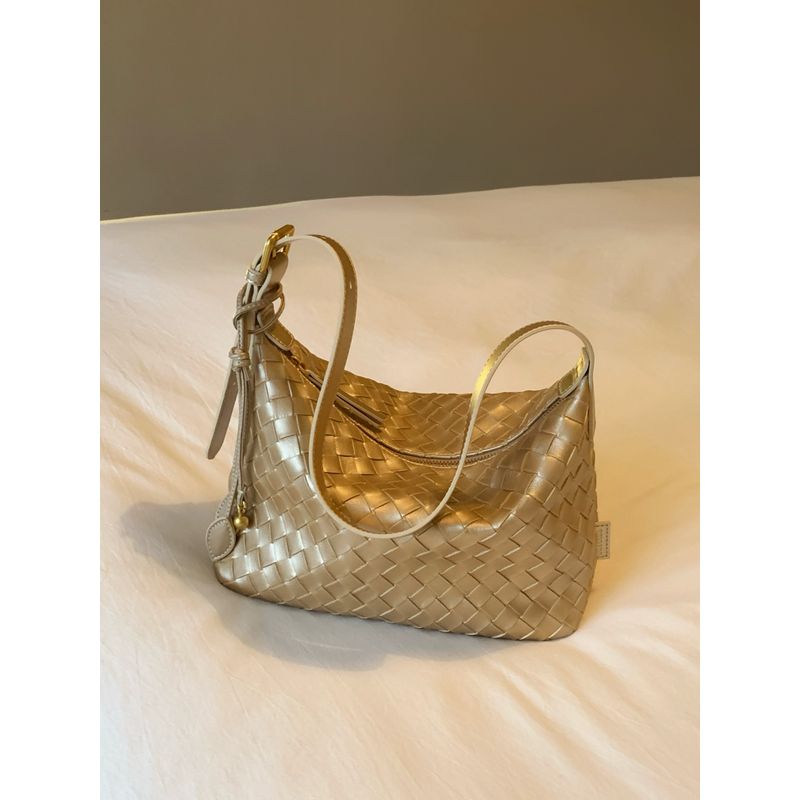 

South Style Chio2nd Sunshine Style Courtyard Tote Bag Women s Golden Woven Underarm Bag Loose Shoulder Messenger Bag