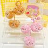 Sweet Cream Cartoon Bear Plush Keychain Colorful Accessory For Keyrings And Bags