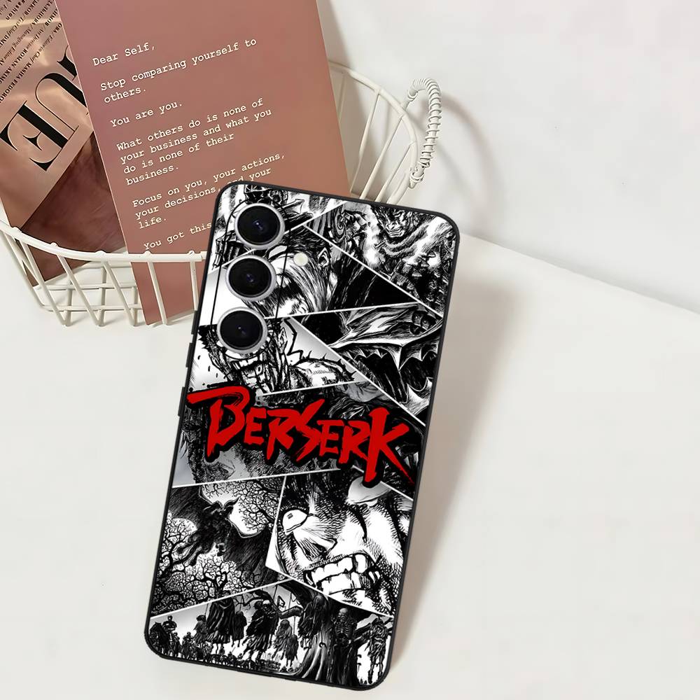Berserk Guts Hot Anime Phone Case For Samsung S 24 Fe 25 Ultra Plus 20 Lite 21 30 22 23 24 22 Ultra 5G Fundas