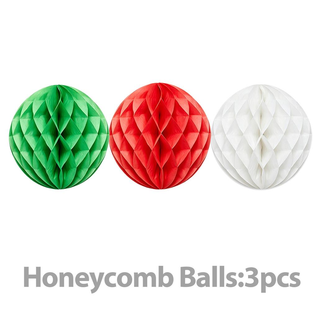 Christmas Party Decor Set With Paper Fans Paper Flowers Lanterns For Festive Event Venue Decoration