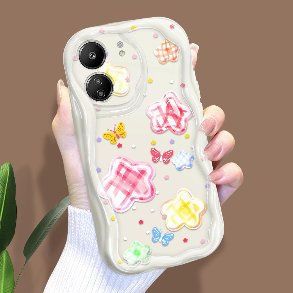 

Милый мультяшный узор, кремовая текстура, мягкий силиконовый чехол с волнистыми краями, чехол для телефона Xiaomi Redmi Xiaomi Poco X3 NFC белый